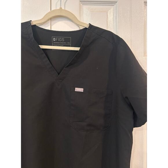 Figs Catarina One-Pocket Scrub Top Black Size XXL - Picture 6 of 10